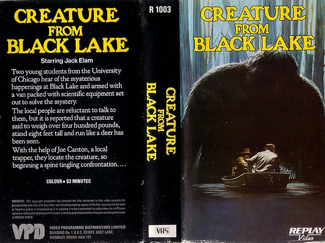 CREATURE FROM BLACK LAKE (VHS Box Art)