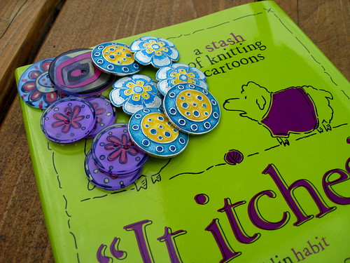 Buttons and book