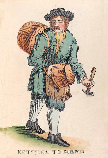 014-Reparador de calderos-Costume of the lower orders of the metrópolis 1820- Lord  Thomas Busby