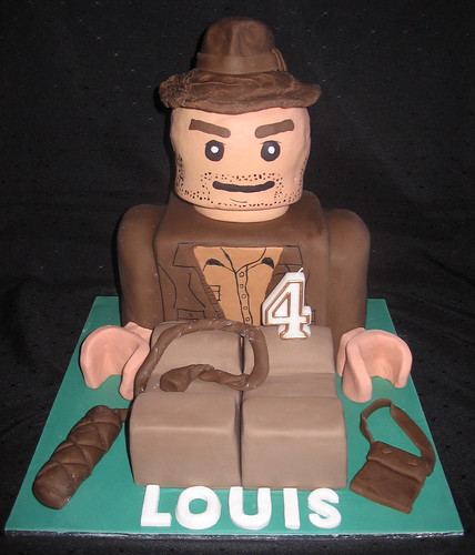 Indiana Jones Lego man cake