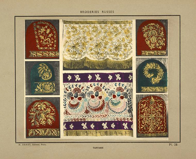 014-Tocados y galones bordados-Tartaria-Broderies russes tartares armeniennes 1925