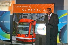 city manager Milton Doheny announces the Cincinnati streetcar (via Randy Simes, Soapbox Cincinnati)