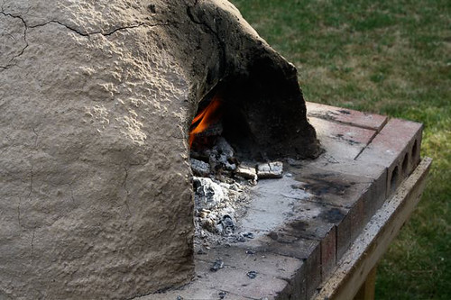 Clay oven in action