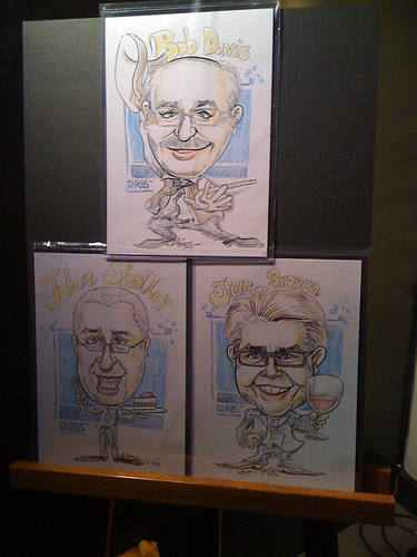 caricature live sketching for RBS 14 July 2010 - by HK artist - b