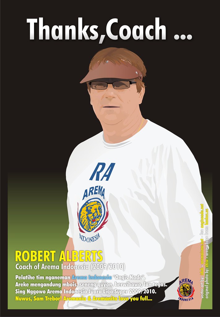 Pelatih Arema Indonesia Robert Rene Alberts
