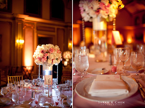 Susan wanted a classic elegant pink wedding with a bit of bling