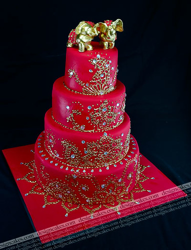 indian wedding cake by Design Cakes