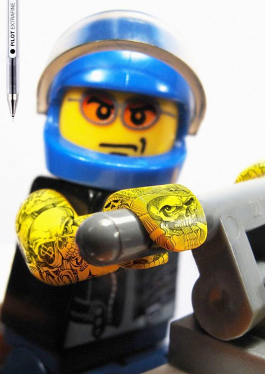 Pilot Extrafine: Lego Tattoos