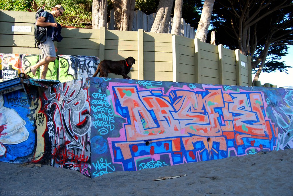 Defier Graffiti Piece in Bolina CA/ 