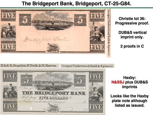 Audubon's Grouse on Bridgeport Bank proof