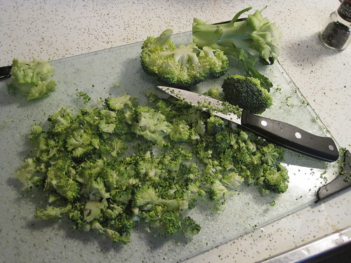 Choppin' the broccoli
