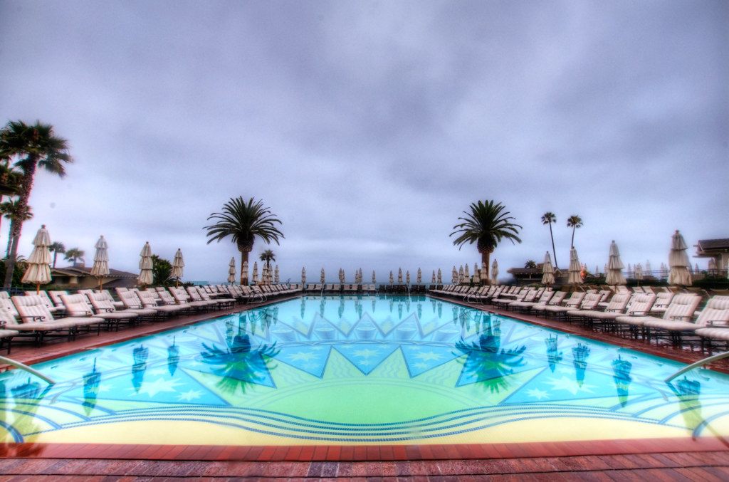 The pool at the Montage in Laguna Beach.