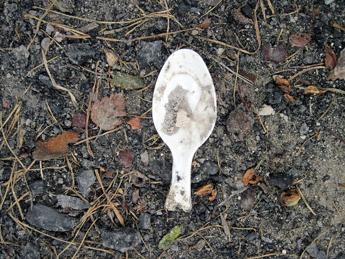 Plastic spoons don't biodegrade