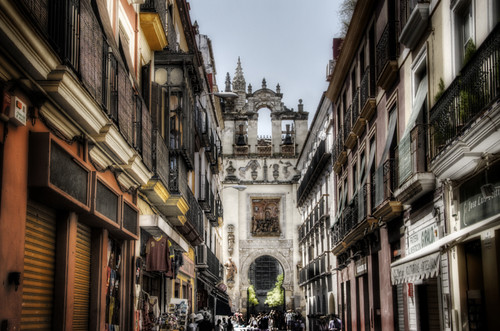 Seville street. Calle de Sevilla
