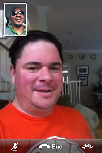 First time FaceTime with @davidbthomas