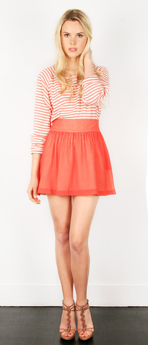 THREAD_RESORT2011_04_2-terry stripe easy top with floral voile trim