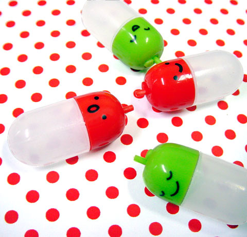 Cute Bento Accessories Sauce Containers APPLE By Shinzi Katoh (by FromJapanWithLove Japanese Kawaii Stationery)