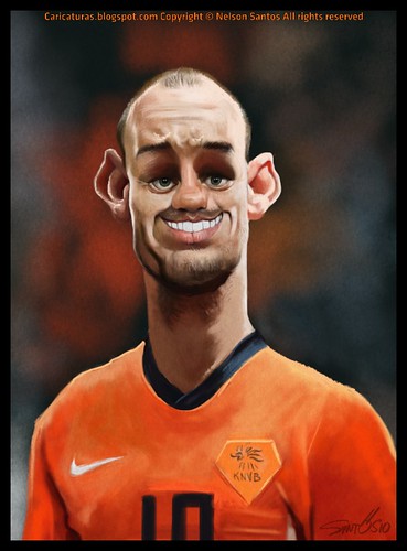 wesley sneijder pictures. Wesley Sneijder caricature