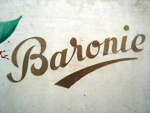 'Baronie' hand lettering by typojo