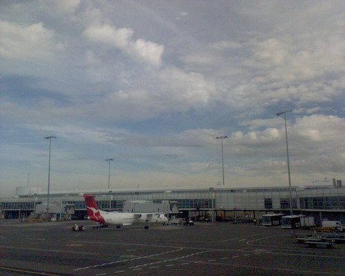 Clouds at the airport