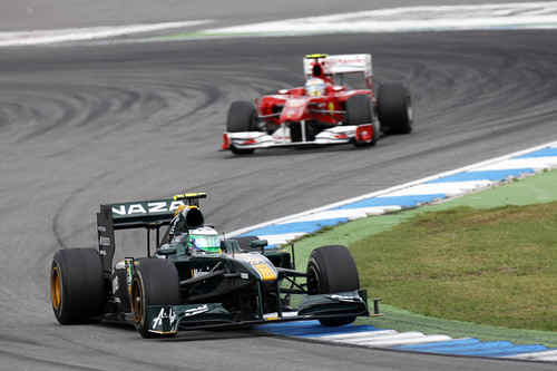 Heikki in the German GP