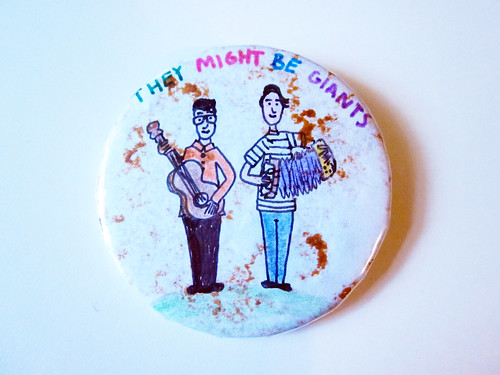 They Might Be Giants artwork from my childhood - pin back button.