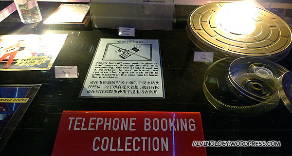 Old Yishun 10 items on exhibit - the Telephone Booking sign is really classic