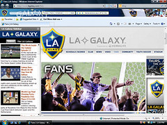 LA Galaxy Browser Theme for IE