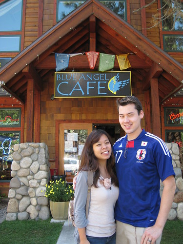 Dan and I after lunch at Blue Angel CafÃ©