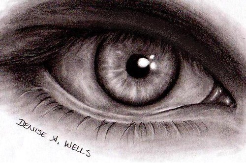 female eyes drawing. Ista (eye) - Drawing by Denise