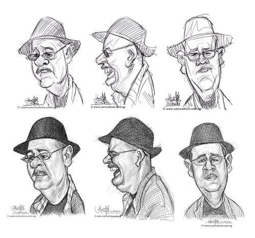 Schoolism - Assignment 1 - thumbnails and sketches of Dave