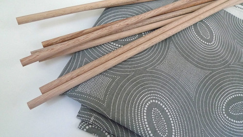 fabric and dowels