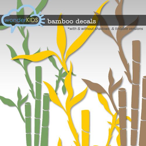 <(wonderkids)! bamboo decals display