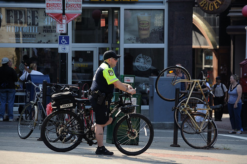 Cops in Boston Common