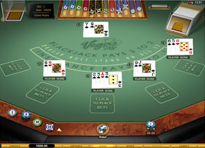 Multi-Hand Vegas Stip Blackjack Gold