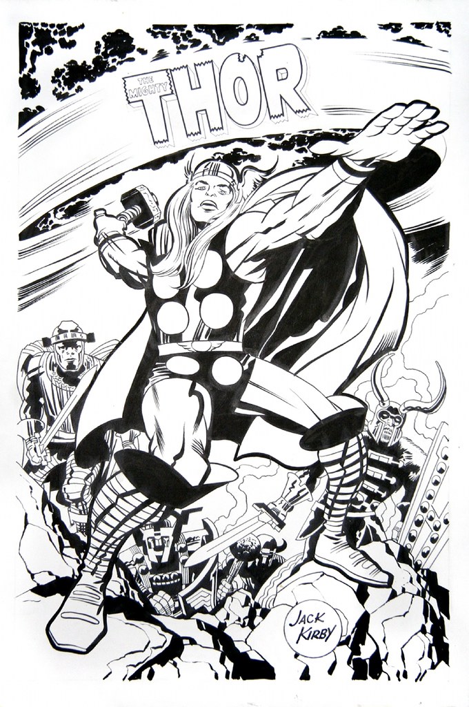 Thor Marvelmania poster by Jack Kirby
