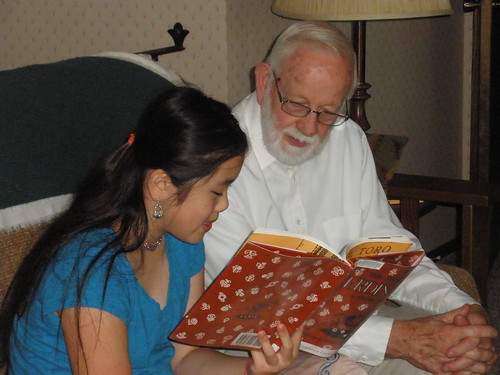 Sophia Reading Papa His Favorite Book