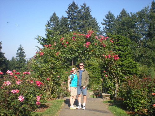 Clare and Dennis in Rose Garden