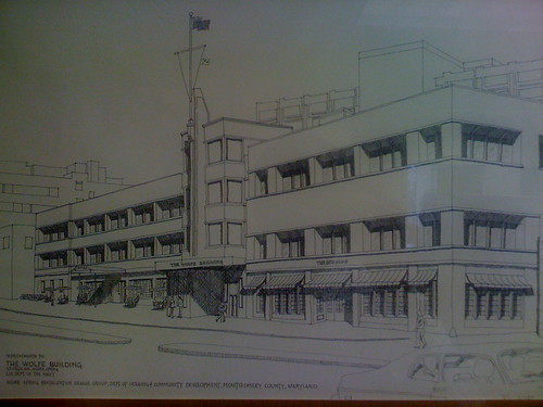 Proposed Building in Downtown Silver Spring, 1980's