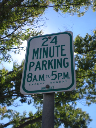 Parking sign in Downtown Napa