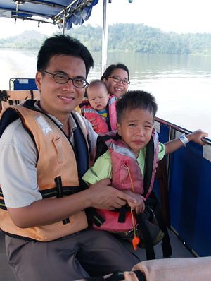 Boat to orang utan island