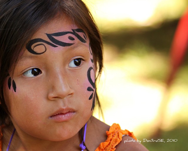 face paint taken during the white eagle pow wow at jester park see