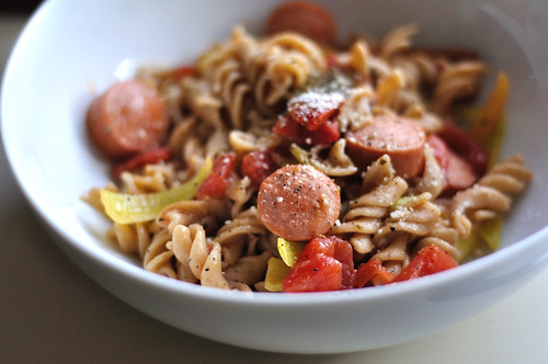 Spicy Pepper Pasta with Sausage