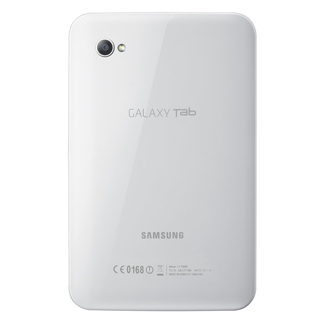 Samsung GALAXY Tab lado posterior