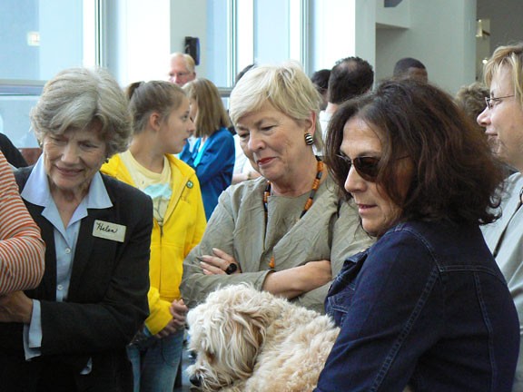 Helen Dunback,MAGGIE DALEY and museum patron
