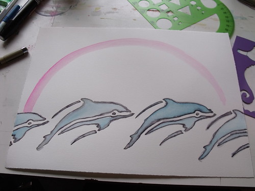 In Progress Dolphin Art