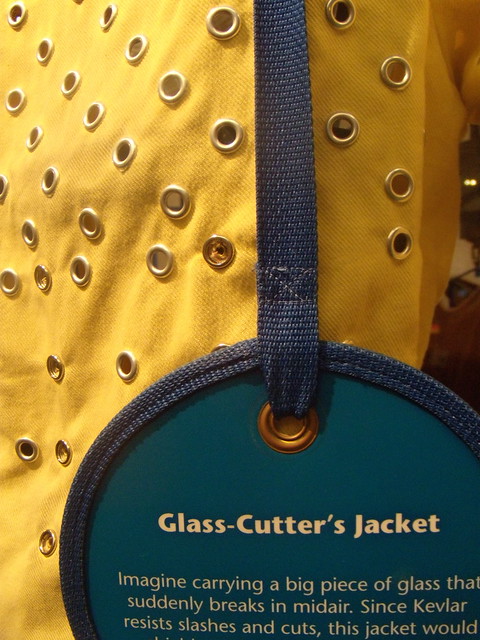 Glass Cutter's Jacket made of Kevlar, invented by Stephanie Kwolek. Photo by Wayne Stratz.
