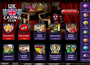 UK Casino Club Lobby
