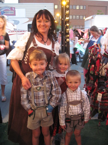 Happy Family in Alpen Scahtz Outfits by Alpen Schatz - Mary Dawn DeBriae
