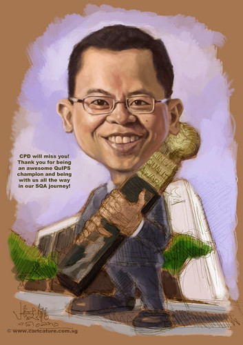 digital caricature for Ministry of Manpower - 2 small